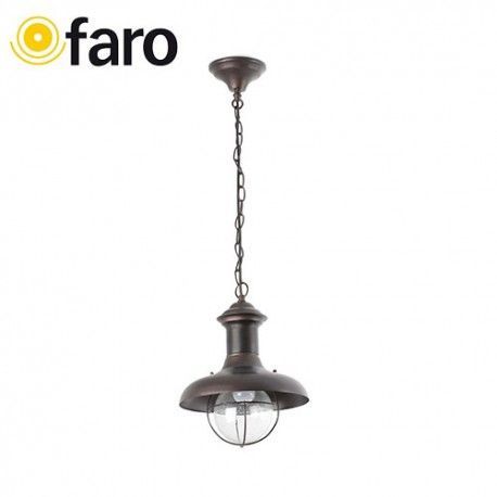 COLGANTE ESTORIL-P  MARRON OXIDO 1xE27 60W FARO 71142