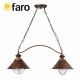 COLGANTE NAUTICA MARRON OXIDO 2xE27 11W FARO 71113