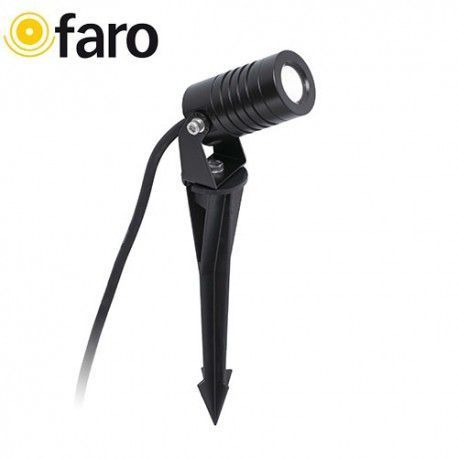 ESTACA PROYECTOR BALDER NEGRO LED 3W 3000K FARO 70469