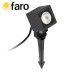 ESTACA PROYECTOR SOBEK NEGRO COB LED 7W 3000K FARO 70151