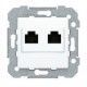 TOMA DOBLE RJ-45 CATEGORIA 6 BLANCO POLAR VIVA BJC 23586-2