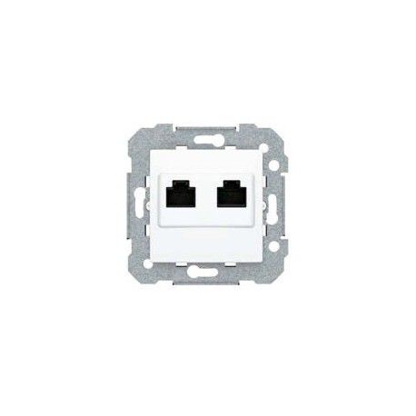TOMA DOBLE RJ-45 CATEGORIA 6 BLANCO POLAR VIVA BJC 23586-2