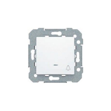 PULSADOR PLATA LUNA CAMPANA CON SEÑALIZADOR VIVA BJC 23516-1PLL