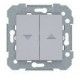 DOBLE INTERRUTOR PERSIANA PLATA LUNA VIVA BJC 23569-PL