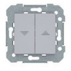 DOBLE INTERRUTOR PERSIANA PLATA LUNA VIVA BJC 23569-PL