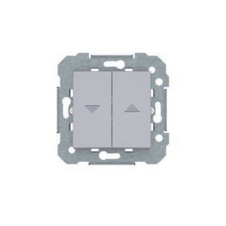 DOBLE INTERRUTOR PERSIANA PLATA LUNA VIVA BJC 23569-PL