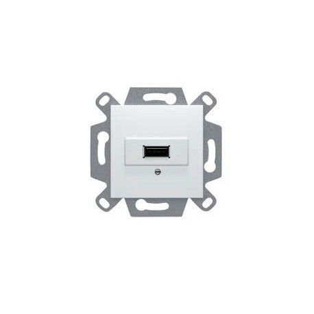 CONECTOR USB TIPO A PLATA LUNA VIVA BJC 23578-USB-PL