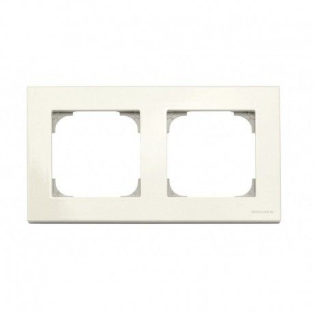MARCO 2 ELEMENTOS BLANCO PERFIL GRIS NIESSEN SKY 8572 BL