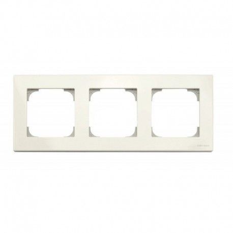 MARCO 3 ELEMENTOS BLANCO PERFIL GRIS NIESSEN SKY 8573 BL