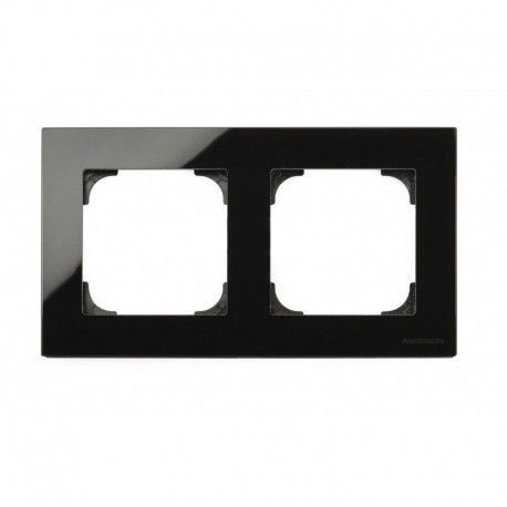 MARCO 2 ELEMENTOS CRISTAL NEGRO NIESSEN SKY 8572 CN