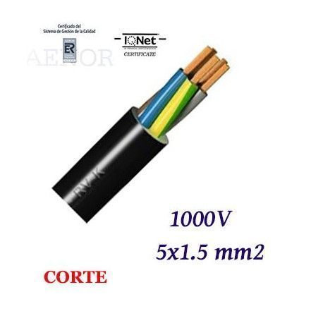MANGUERA RV-K 5X1,5 MM2 1000V