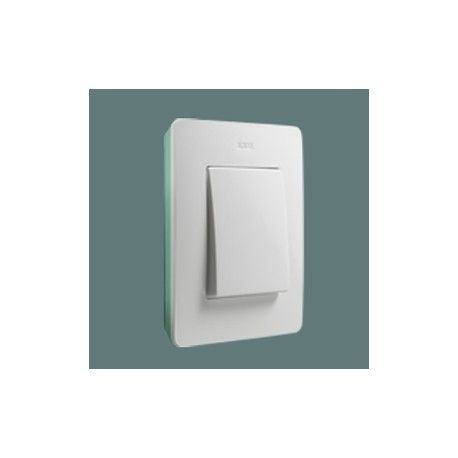MARCO 1 ELEMENTO COLOR BLANCO BASE AGUA MARINA SIMON 82 DETAIL 8200610-202