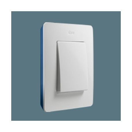MARCO 1 ELEMENTO COLOR BLANCO BASE AZUL INDIGO SIMON 82 DETAIL 8200610-201