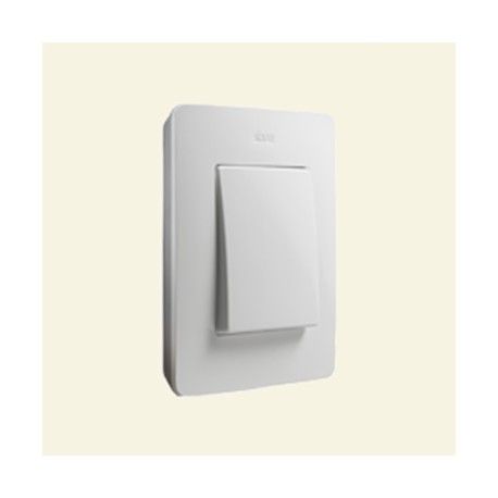 MARCO 1 ELEMENTO COLOR BLANCO BASE ALUMINIO SIMON 82 DETAIL 8200610-230
