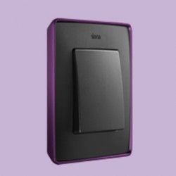 MARCO 1 ELEMENTO COLOR GRAFITO BASE MORADO SIMON 82 DETAIL 8201610-251