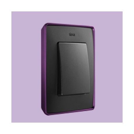 MARCO 1 ELEMENTO COLOR GRAFITO BASE MORADO SIMON 82 DETAIL 8201610-251
