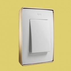 MARCO 1 ELEMENTO COLOR BLANCO BASE ORO SIMON 82 DETAIL 8201610-245
