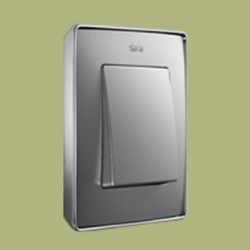 MARCO 1 ELEMENTO COLOR GRAFITO BASE CROMO SIMON 82 DETAIL 8201610-241