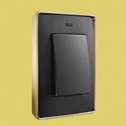 MARCO 1 ELEMENTO COLOR GRAFITO BASE ORO SIMON 82 DETAIL 8201610-242