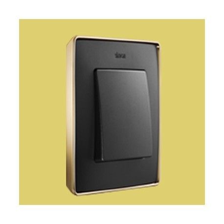 MARCO 1 ELEMENTO COLOR GRAFITO BASE ORO SIMON 82 DETAIL 8201610-242