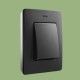 MARCO 1 ELEMENTO COLOR GRAFITO BASE BLANCO SIMON 82 DETAIL 8200610-038