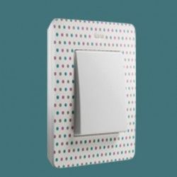 MARCO 1 ELEMENTO COLOR TOPOS BLANCO BASE BLANCO SIMON 82 DETAIL 8200610-210