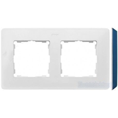 MARCO 2 ELEMENTOS COLOR BLANCO BASE AZUL INDIGO SIMON 82 DETAIL 8200620-201