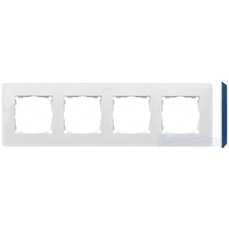 MARCO 4 ELEMENTOS COLOR BLANCO BASE AZUL INDIGO SIMON 82 DETAIL 8200640-201