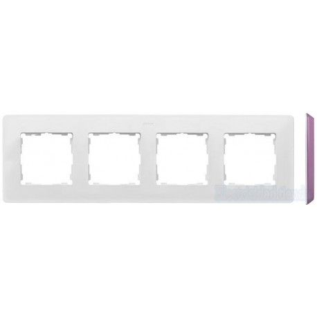 MARCO 4 ELEMENTOS COLOR BLANCO BASE ROSA PASTEL SIMON 82 DETAIL 8200640-203