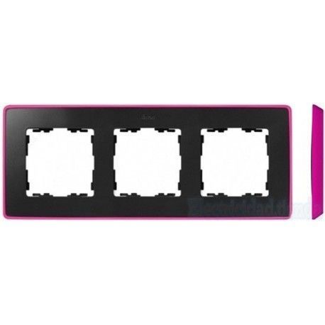 MARCO 3 ELEMENTOS COLOR GRAFITO BASE ROSA SIMON 82 DETAIL 8201630-261