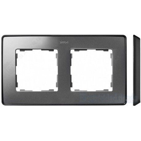 MARCO 2 ELEMENTOS COLOR ALUMINIO BASE GRAFITO SIMON 82 DETAIL 8201620-293