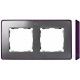 MARCO 2 ELEMENTOS COLOR ALUMINIO BASE MORADO SIMON 82 DETAIL 8201620-254
