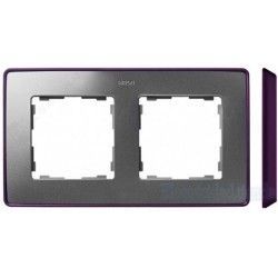 MARCO 2 ELEMENTOS COLOR ALUMINIO BASE MORADO SIMON 82 DETAIL 8201620-254