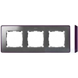 MARCO 3 ELEMENTOS COLOR ALUMINIO BASE MORADO SIMON 82 DETAIL 8201630-254