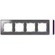MARCO 4 ELEMENTOS COLOR ALUMINIO BASE MORADO SIMON 82 DETAIL 8201640-254