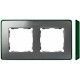 MARCO 2 ELEMENTOS COLOR ALUMINIO BASE VERDE SIMON 82 DETAIL 8201620-253