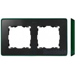 MARCO 2 ELEMENTOS COLOR GRAFITO BASE VERDE SIMON 82 DETAIL 8201620-250