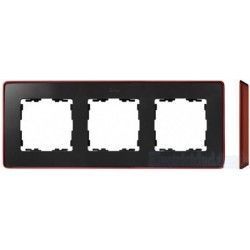 MARCO 3 ELEMENTOS COLOR GRAFITO BASE ROJO SIMON 82 DETAIL 8201630-252