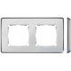 MARCO 2 ELEMENTOS COLOR BLANCO METAL BASE ALUMINIO SIMON 82 DETAIL 8201620-243