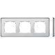 MARCO 3 ELEMENTOS COLOR BLANCO METAL BASE ALUMINIO SIMON 82 DETAIL 8201630-243