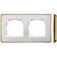 MARCO 2 ELEMENTOS COLOR BLANCO BASE ORO SIMON 82 DETAIL 8201620-245