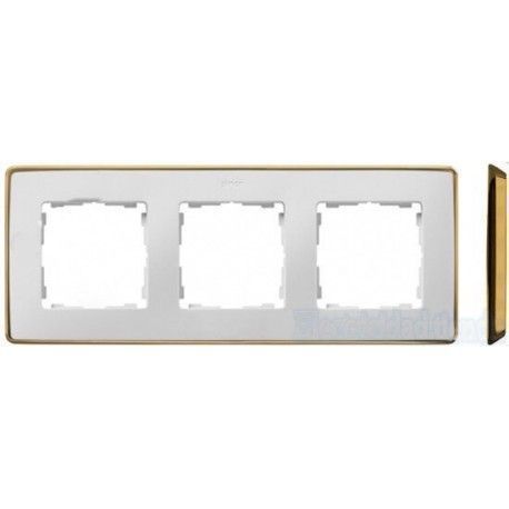 MARCO 3 ELEMENTOS COLOR BLANCO BASE ORO SIMON 82 DETAIL 8201630-245