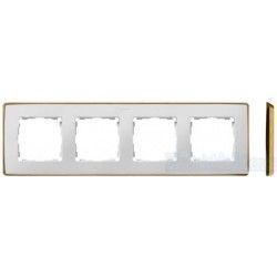 MARCO 4 ELEMENTOS COLOR BLANCO BASE ORO SIMON 82 DETAIL 8201640-245