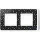 MARCO 2 ELEMENTOS COLOR ESTRELLAS NEGRO BASE BLANCO SIMON 82 DETAIL 8200620-222