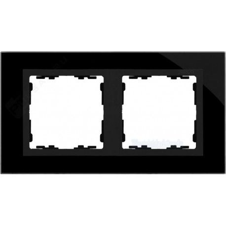 MARCO 2 ELEMENTOS CRISTAL NEGRO SIMON 82 NATURE 82827-32