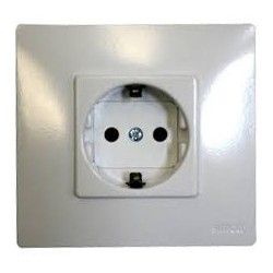 BASE SCHUKO MONOBLOC EMBORN. RAPIDO MARFIL PLAY SIMON