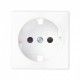 TAPA BLANCA ENCHUFE 2P + TT LATERAL + SEGURIDAD SIMON 82 82041-30