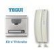 KIT DE PORTERO AUTOMATICO CONVENCIONAL 4 VIVIENDAS A4 + TELEFONILLOS SERIE 7 TEGUI 375014