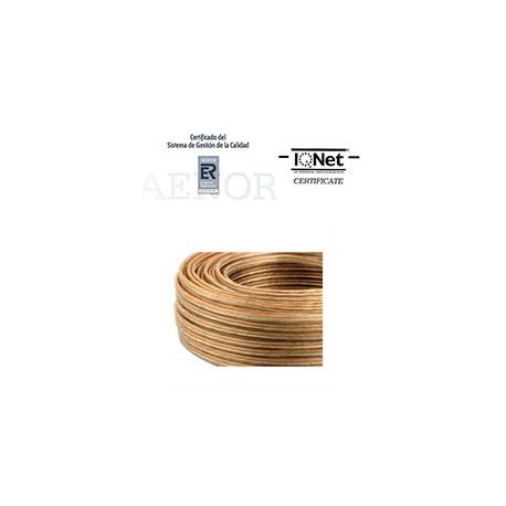 ROLLO 100 MTRS. CABLE PARALELO 2X0,75MM2. TRANSPARENTE
