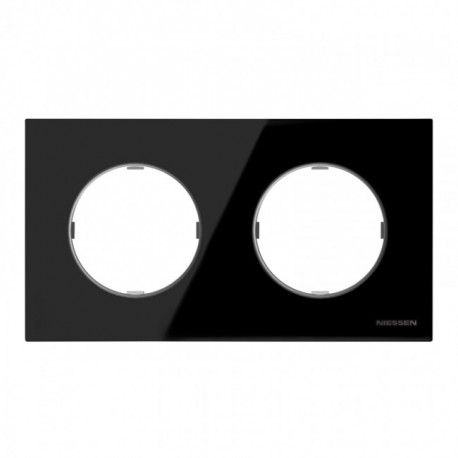 MARCO 2 ELEMENTOS CRISTAL NEGRO NIESSEN SKYMOON N8672CN